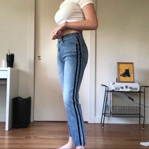 Pacsun Striped Mom Jeans